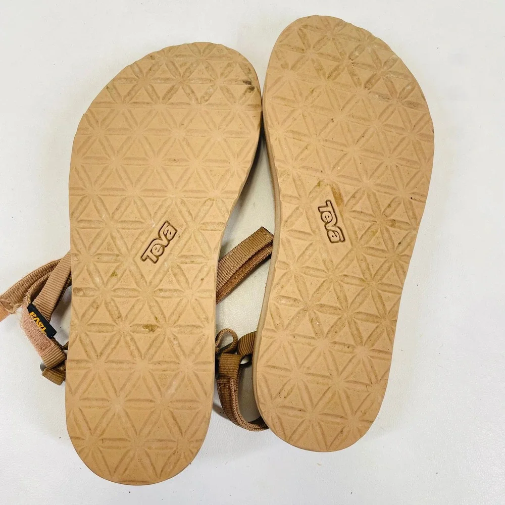 Teva Original Universal Sandals Womens 7 Sesame Tan Strappy Hiking 1003987
